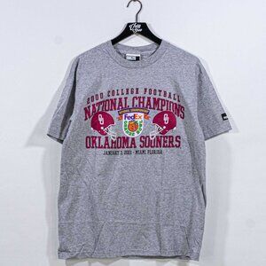 Oklahoma Sooners 2000 College Football Champions T-Shirt FedEx Orange Bowl
